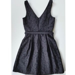 Trina Turk Kianna Fit Flare V Neck Lace Dress